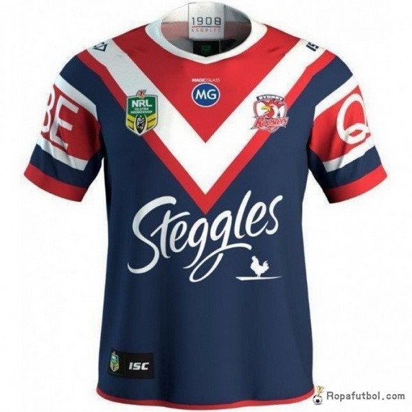 Camiseta Rugby Sydney Roosters Replica Primera Ropa 2018 Azul